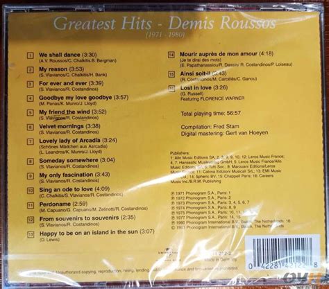 Sprzedam Album CD Demis Roussos Greatest Hits Katowice