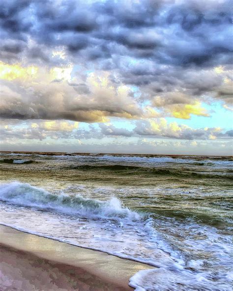 Dynamic Gulf Of Mexico Beach Sunset Mural 2 Of 4 Photograph By Joseph Rainey Fine Art America