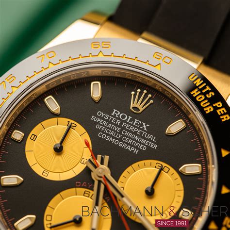 ROLEX DAYTONA Cosmograph Ref 116518LN 18k Yellow Gold Black Dial