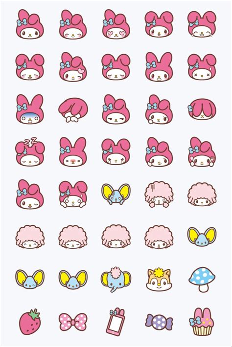 My Melody Emoji – LINE Emoji | LINE STORE | Hello kitty wallpaper free ...