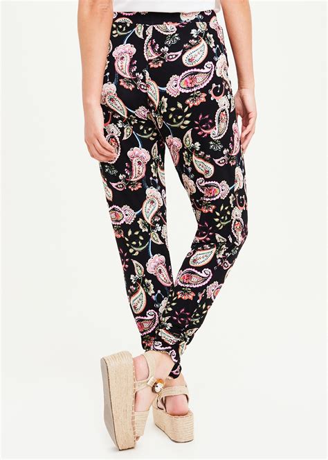 Paisley Harem Trousers Black Harem Trousers Trousers Paisley