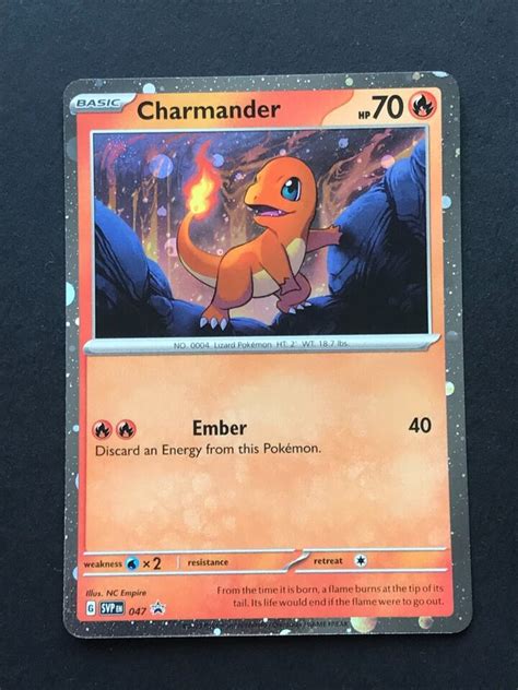 Charmander Swirl Holo Pokemon Scarlet Violet English