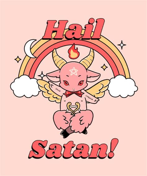 Placeit Kawaii T Shirt Design Template With Illustrations Inspired By Baphomet