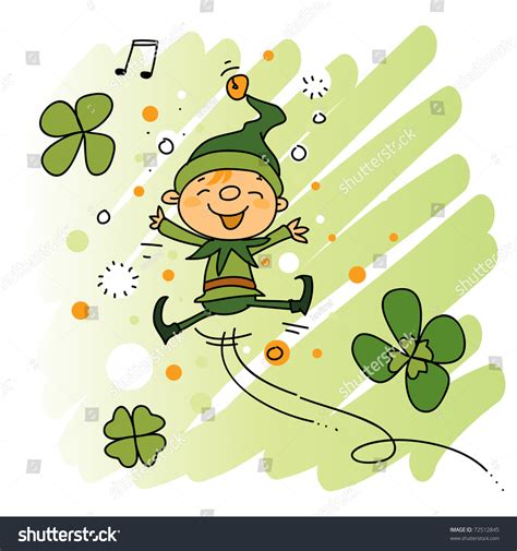 Cute Leprechaun Stock Vector Illustration 72512845 Shutterstock