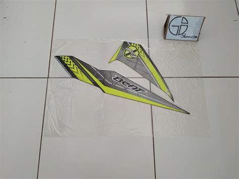 Jual Striping Honda Beat Fi Hitam Lis Hijau Original Di Lapak