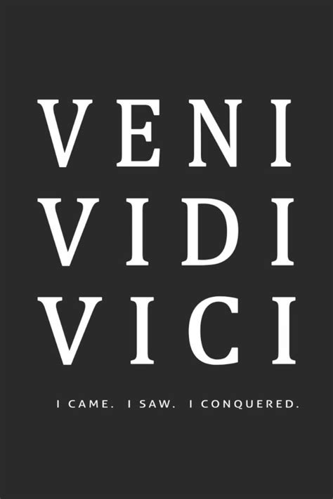 Veni Vidi Vici Inspirational Quote Poster Zazzle Inspirational