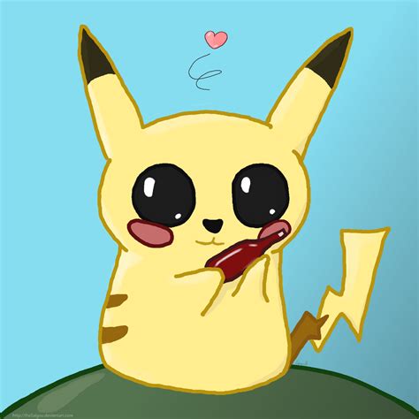 Pikachu love ketchup by TheSaigou on DeviantArt