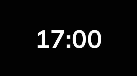 Second Countdown Timer Animation On Black Background Stock