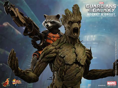 Hot Toys MMS254 星際異攻隊 1 6 比例 火箭浣熊 樹精格魯特套裝組合