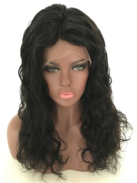 200 density Full Lace Human Hair Wigs For Black Women Brazilian Virgin ...