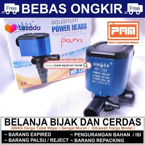 Pompa Aquarium Powerhead Amara WP 1200 WP1200 PH Celup Mesin Air Terjun