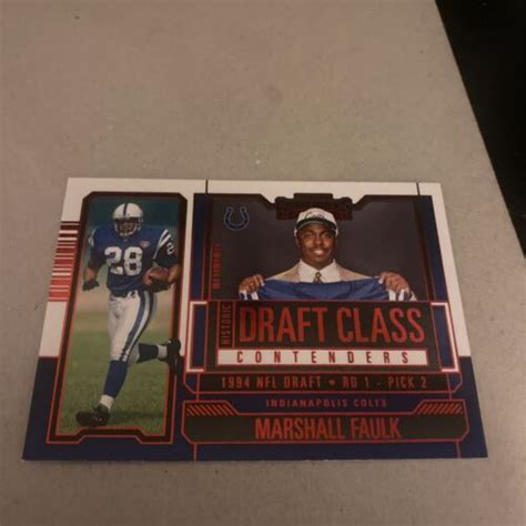 Contenders Historic Draft Class Contenders Red Marshall Faulk