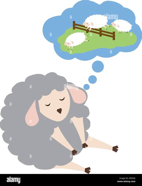 Sleeping Sheep Cartoon