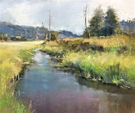 Barbara Newton Art Journal Meadow Stream