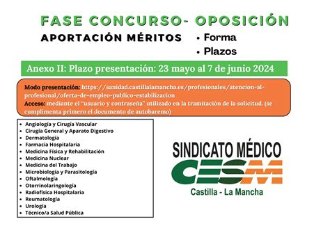 Presentaci N M Ritos Ope Concurso Oposici N Estabilizaci N Sescam