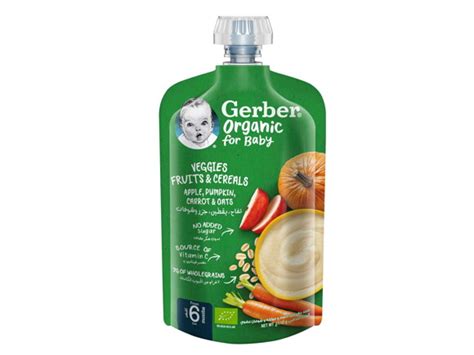 Gerber® Organic Veggies Fruits And Cereals Nestlé Mom And Me