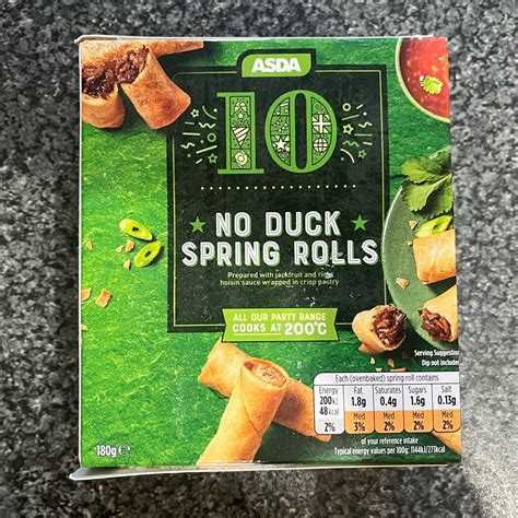 ASDA 10 No Duck Spring Rolls Reviews Abillion