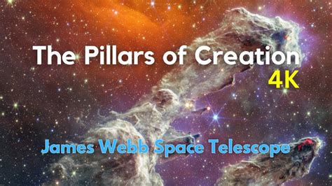 The Pillars Of Creation 4k Video Relaxing And Calm Music James Webb Space Telescope Jwst