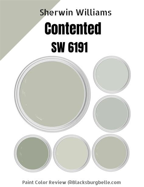 Sherwin Williams Contented Palette Coordinating Inspirations