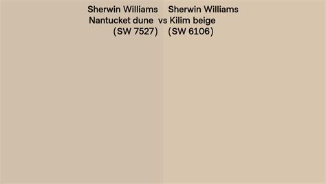 Sherwin Williams Nantucket Dune Vs Kilim Beige Side By Side Comparison