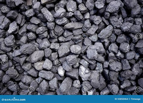 Macro Of Black Coal Rocks Stock Photo Image Of Macro 55850464