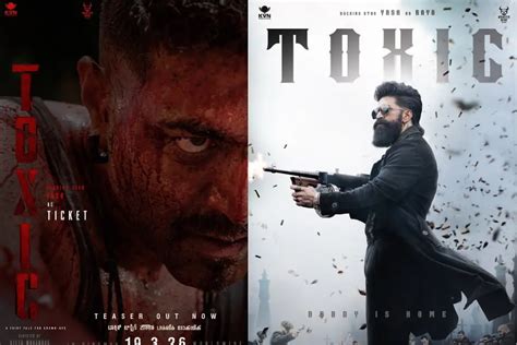 toxic  update yashs dual avatar poster villain cast rumours