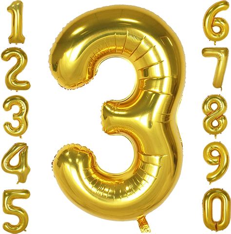 40 Inch Gold Large Numbers 0 9 Birthday Anniversary Event Party