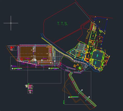 Concrete Pavement Layout Plan And Cross Section Autocad Drawing