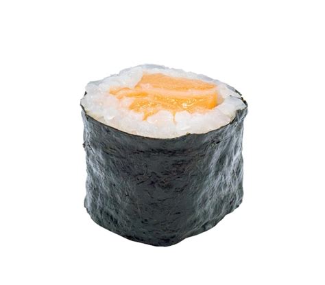 Rollo De Sushi Maki De Salm N Japon S Aislado Sobre Fondo Blanco Con