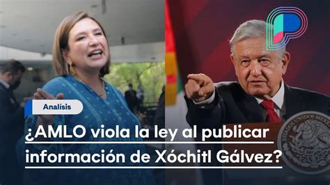 Amlo Viola La Ley Al Publicar Informaci N Privada De X Chitl G Lvez