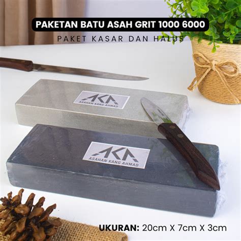 Promo ASAHAN KANG AHMAD Batu Asah Asli Alam Grit 1000 6000 Kab Bogor