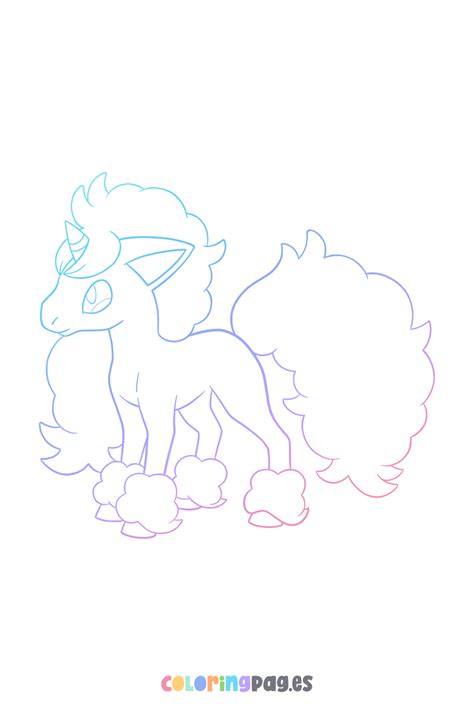 Pokémon Galarian Ponyta Coloring Page In 2024 Coloring Pages Pokemon