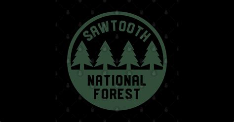 Sawtooth National Forest Logo 3 Sawtooth National Forest Sticker Teepublic