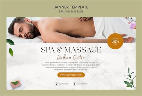 Premium PSD Banner Template Spa And Massage