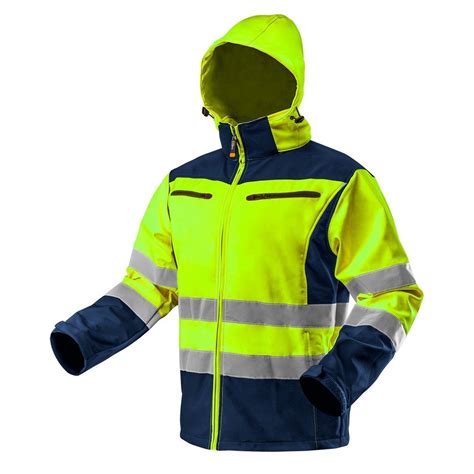 Veste Softshell Haute Visibilit Avec Capuche Jaune Taille Xl Leroy