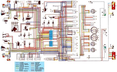 Electric Wiring Diagram 2 Lights 1 Switch Vaz 2121 Lada Niva