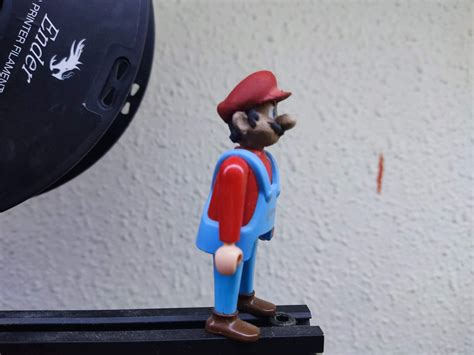 STL File Cabeza Mario Bros Compatible Playmobil 3D Printable Model To