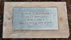 John Nudy Bonham 1919 1997 Mémorial Find a Grave