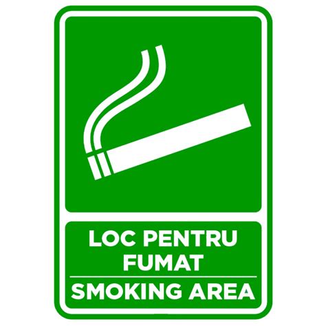 Semn De Loc Pentru Fumat Smoking Area