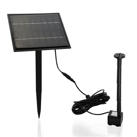 Protege W Solar Powered Fountain Submersible Water Pump Panel Kit