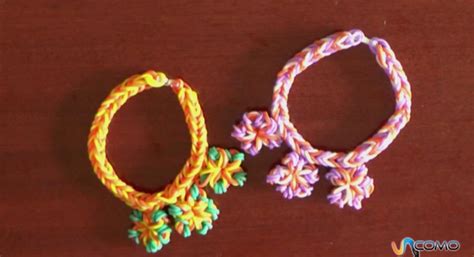 Pulseras De Flores Con Gomitas Tutorial Paso A Paso Escenika