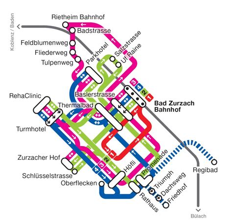 Transit Maps: Submission – Official Map: Bus Network of Bad Zurzach, Switzerland