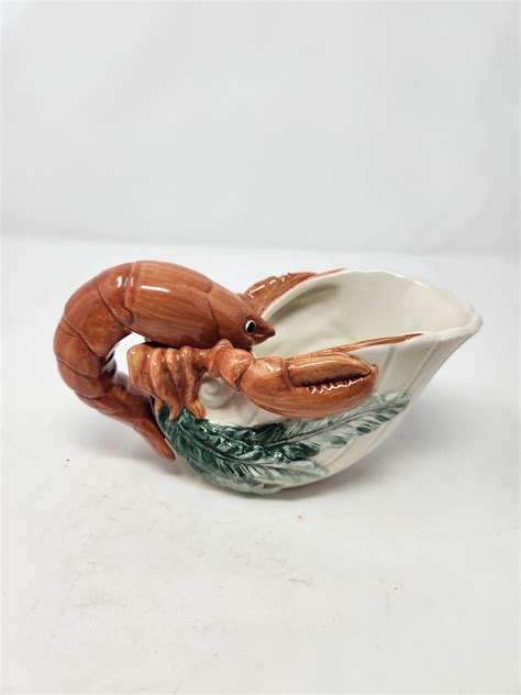 Vintage 1980s Fitz And Floyd Fish Market Lobster Sauce Bowl Etsy