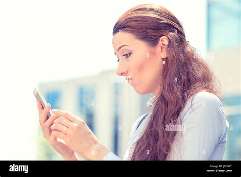 Closeup Side Profile Portrait Upset Sad Skeptical Unhappy Serious Woman