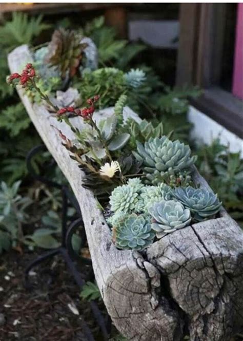 How To Recycle A Tree Trunk 12 Original Ideas For Decorating The
