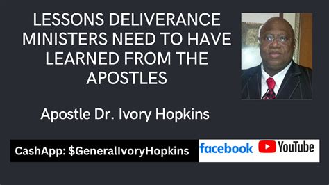 Lessons Deliverance Ministers Need To Have Learned From The Apostles