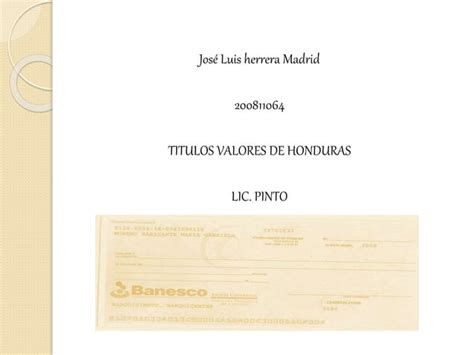 T Tulos Valores Tarea Derecho Comercial Jose Ppt