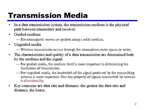 Data Communications And Networking Chapter 4 Transmission Media