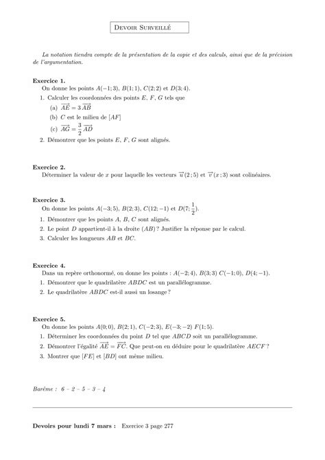 Contrôles de maths en 2de et DS à télécharger en pdf