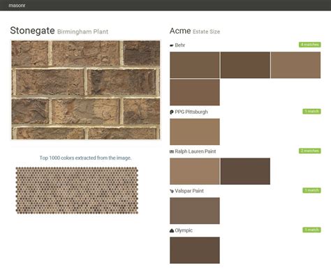 Acme Brick Color Chart